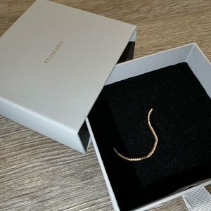 Hirotaka 10K Diamond Chain Long Gold Earring